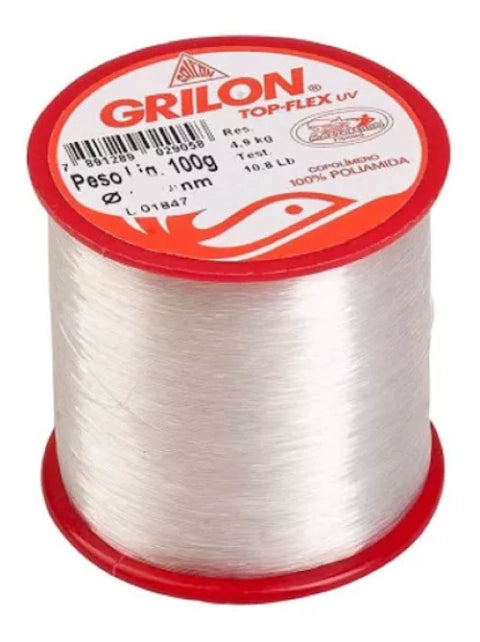 Linha De Pesca Grilon Original 100 Gramas Branco